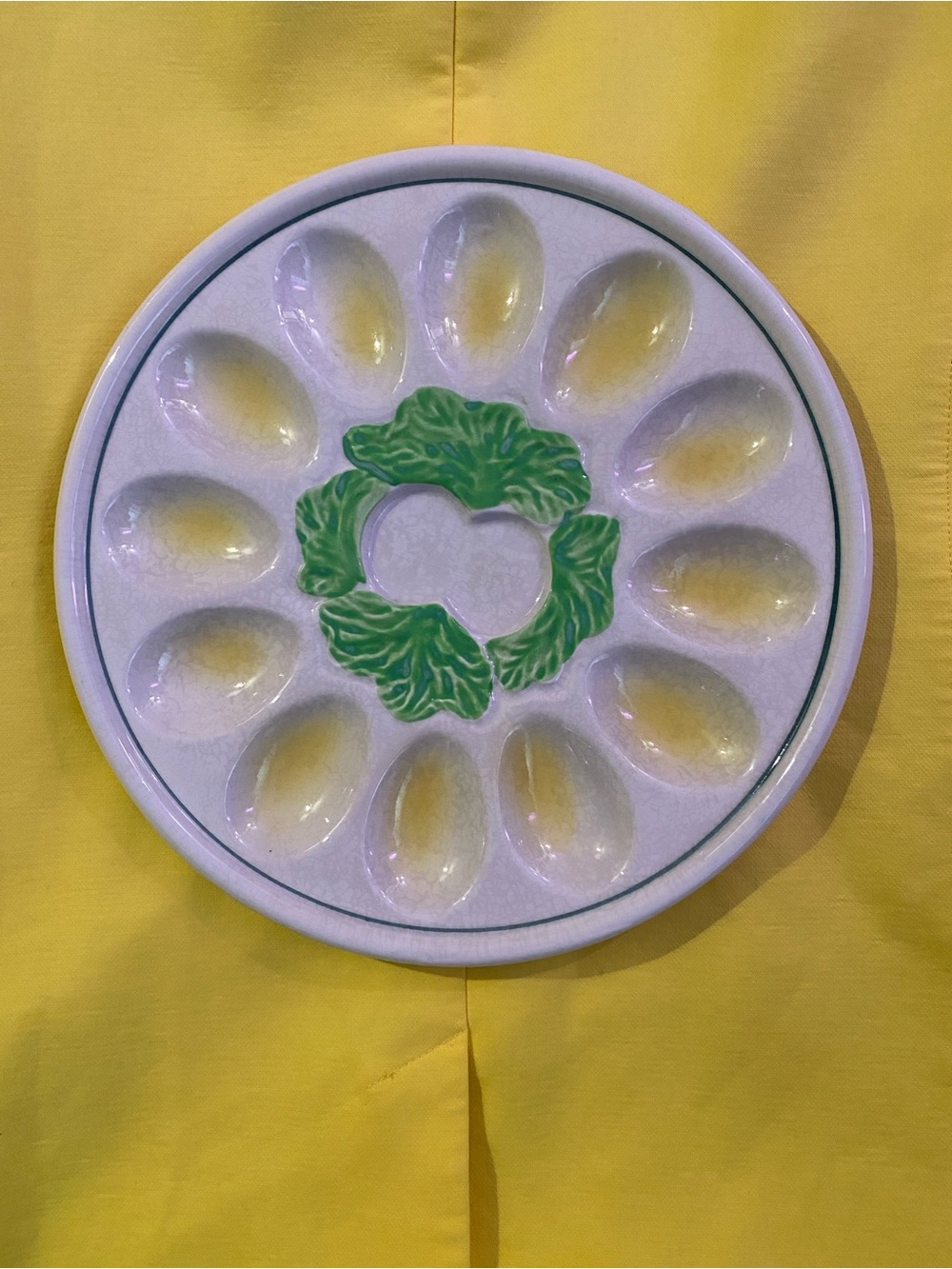 Vintage Egg Plate Platter